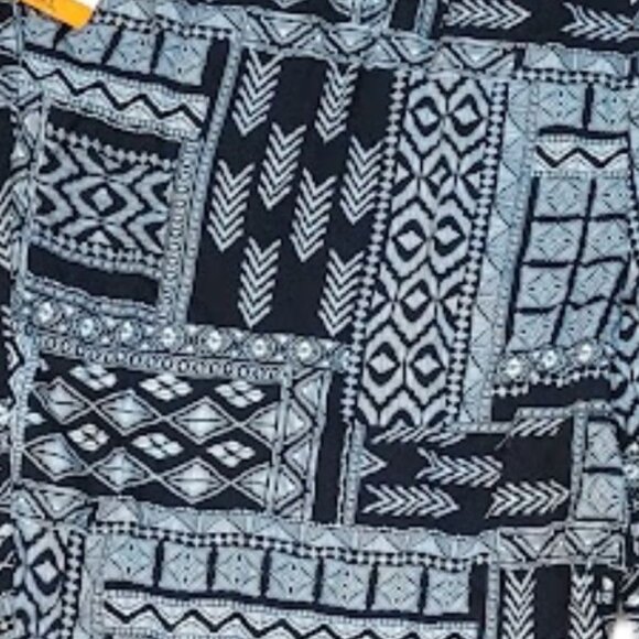 Jessica Simpson Soft Pants Black and White Geometric NWT XXL - Picture 3 of 3